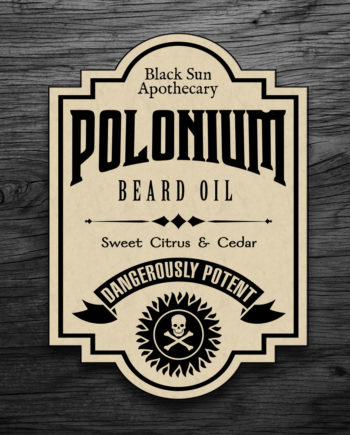 Polonium Premium Beard Oil - Sweet Citrus and Cedar